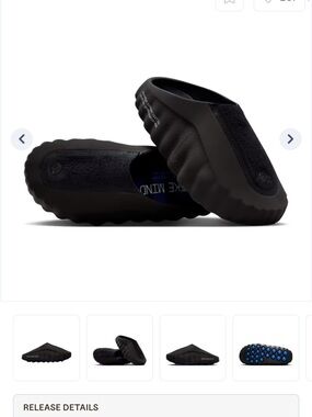 Nike Mind 001 fragment design Black size 11